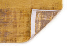 9' X 13' Yellow and Brown Abstract Non Skid Area Rug  Warm Home View
