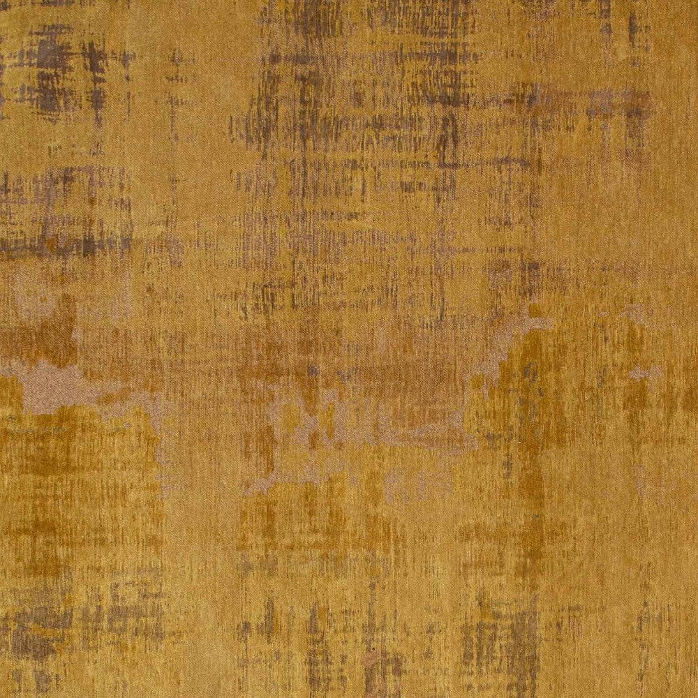 9' X 13' Yellow and Brown Abstract Non Skid Area Rug  Warm Home View