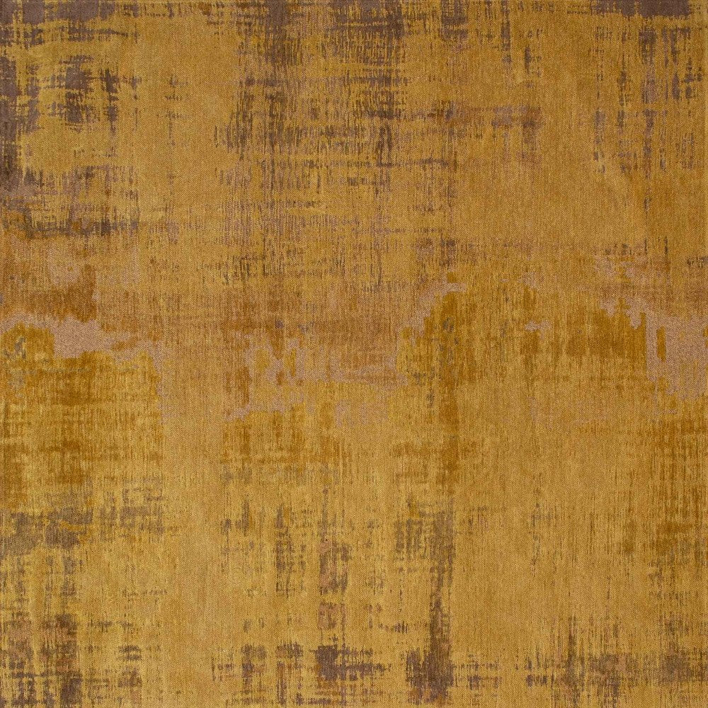 9' X 13' Yellow and Brown Abstract Non Skid Area Rug  Warm Home View