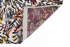 9' X 13' White Abstract Non Skid Area Rug  Warm Home View