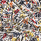 9' X 13' White Abstract Non Skid Area Rug  Warm Home View