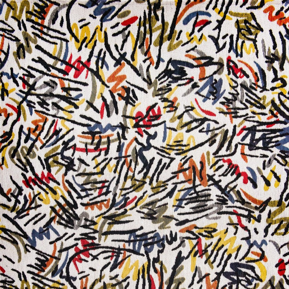 9' X 13' White Abstract Non Skid Area Rug  Warm Home View