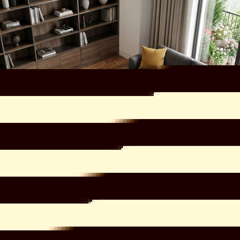 9' X 13' White Abstract Non Skid Area Rug  Warm Home View