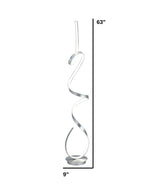 Amsterdam LED Silver 63-Inch Floor Lamp - Dimmable  Warm Home View