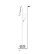 Budapest LED Silver  63" Tall Floor Lamp // Dimmable  Warm Home View