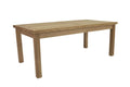 47" Natural Solid Wood Outdoor Coffee Table  Warm Home View