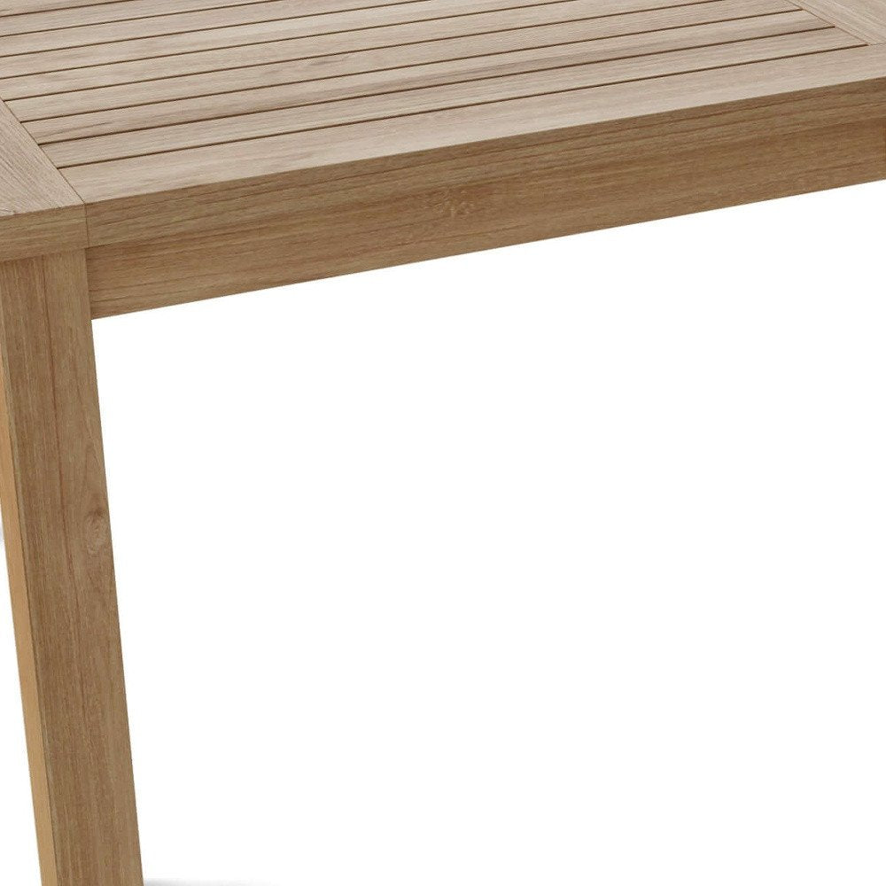 47" Natural Solid Wood Outdoor Coffee Table  Warm Home View