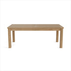 47" Natural Solid Wood Outdoor Coffee Table  Warm Home View