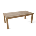 47" Natural Solid Wood Outdoor Coffee Table  Warm Home View