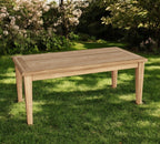 47" Natural Solid Wood Outdoor Coffee Table  Warm Home View
