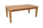 47" Natural Solid Wood Outdoor Coffee Table  Warm Home View