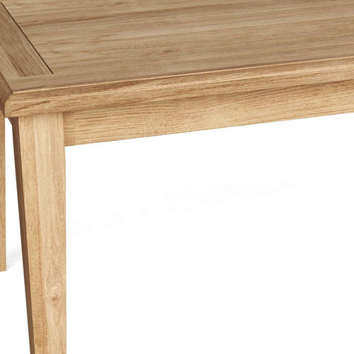 47" Natural Solid Wood Outdoor Coffee Table  Warm Home View