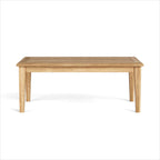 47" Natural Solid Wood Outdoor Coffee Table  Warm Home View