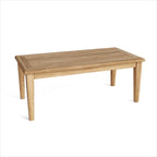47" Natural Solid Wood Outdoor Coffee Table  Warm Home View