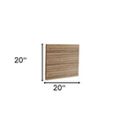 Natural Teak 20" Square Shower Mat  Warm Home View