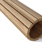 Natural Teak 20" Square Shower Mat  Warm Home View