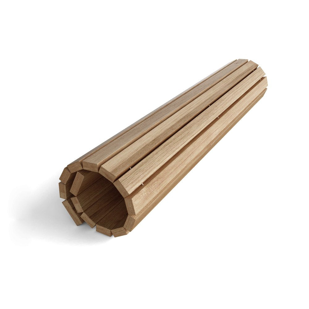 Natural Teak 20" Square Shower Mat  Warm Home View