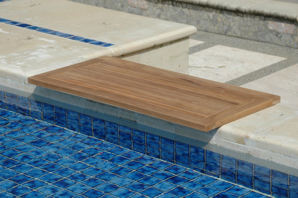 Natural Teak 39" Shower Mat  Warm Home View