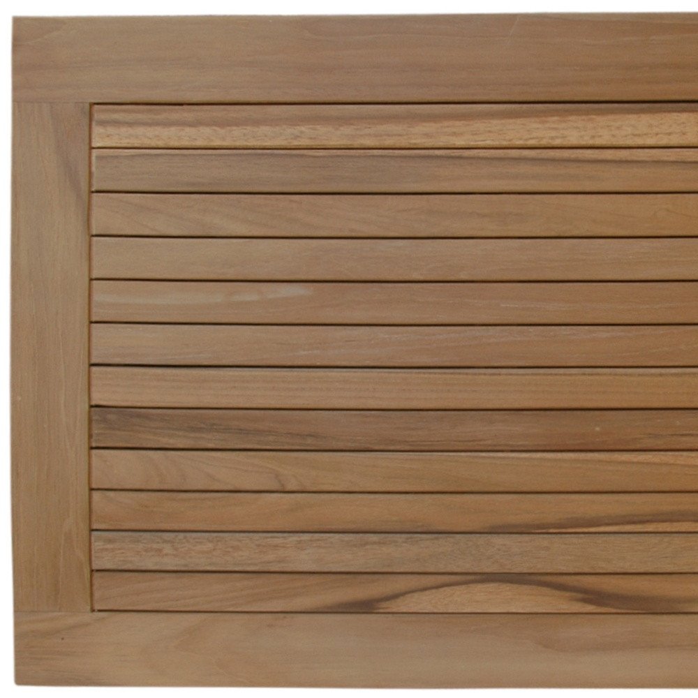 Natural Teak 39" Shower Mat  Warm Home View