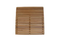 Natural Teak 24" Square Shower Mat  Warm Home View