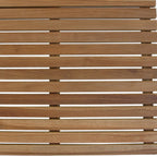 Natural Teak 24" Square Shower Mat  Warm Home View