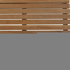 Natural Teak 24" Square Shower Mat  Warm Home View