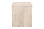 Three Piece Natural Solid Wood Distressed Sled Coffee And End Tables Set  Warm Home View