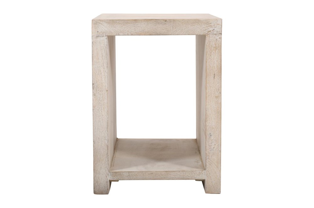 Three Piece Natural Solid Wood Distressed Sled Coffee And End Tables Set  Warm Home View