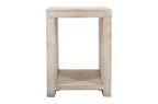 Three Piece Natural Solid Wood Distressed Sled Coffee And End Tables Set  Warm Home View