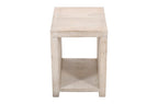 Three Piece Natural Solid Wood Distressed Sled Coffee And End Tables Set  Warm Home View