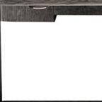 33" Gray Solid Wood Outdoor Coffee Table  Warm Home View