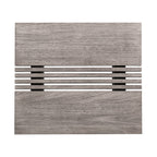 33" Gray Solid Wood Outdoor Coffee Table  Warm Home View