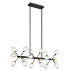 Nodus Crystal Rectangular Chandelier // 18 Lights  Warm Home View