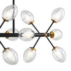 Nodus Crystal Rectangular Chandelier // 18 Lights  Warm Home View