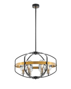 Opia Vintage Chandelier  Gold & Black // 8 Light  Warm Home View