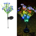 Solar Garden Stake Lights - LED Flower Waterproof, 1-Piece  Warm Home View