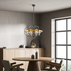 Opia Vintage Chandelier  Gold & Black // 8 Light  Warm Home View