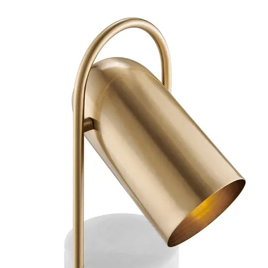 Chrysalism Gold and Marble Table Lamp  Warm Home View
