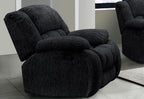 40" Gray Fabric Gliding Recliner  Warm Home View