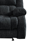 40" Gray Fabric Gliding Recliner  Warm Home View