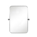Set of Two 32" Silver Metal Framed Accent Mirrors  Warm Home View