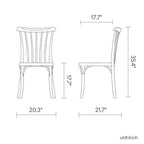 Set of Two Yellow Heavy Duty Plastic Outdoor Stacking Dining Chairs – Weather Resistant  Warm Home View