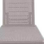 75" Taupe Heavy Duty Plastic Outdoor Stacking Chaise Lounge  Warm Home View