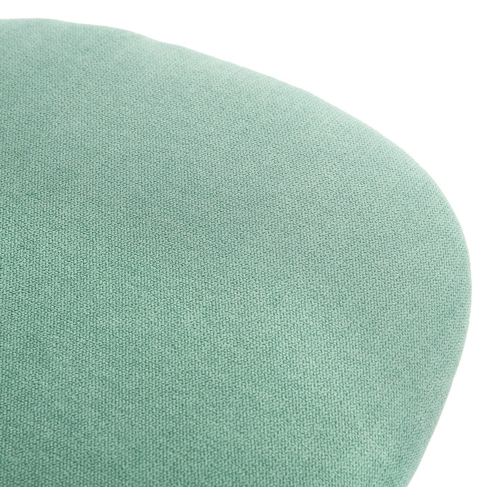 Teal and White Adjustable Height Swivel Rolling Office Chair  Warm Home View
