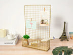 Nordic Style Iron Shelving Unit and Wall Decor  Warm Home View