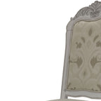 Set of Two White Tufted Faux Leather Dining Side Chairs  Warm Home View