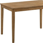 Five Piece Oak Solid Wood Dining Set with Four Chairs  Warm Home View