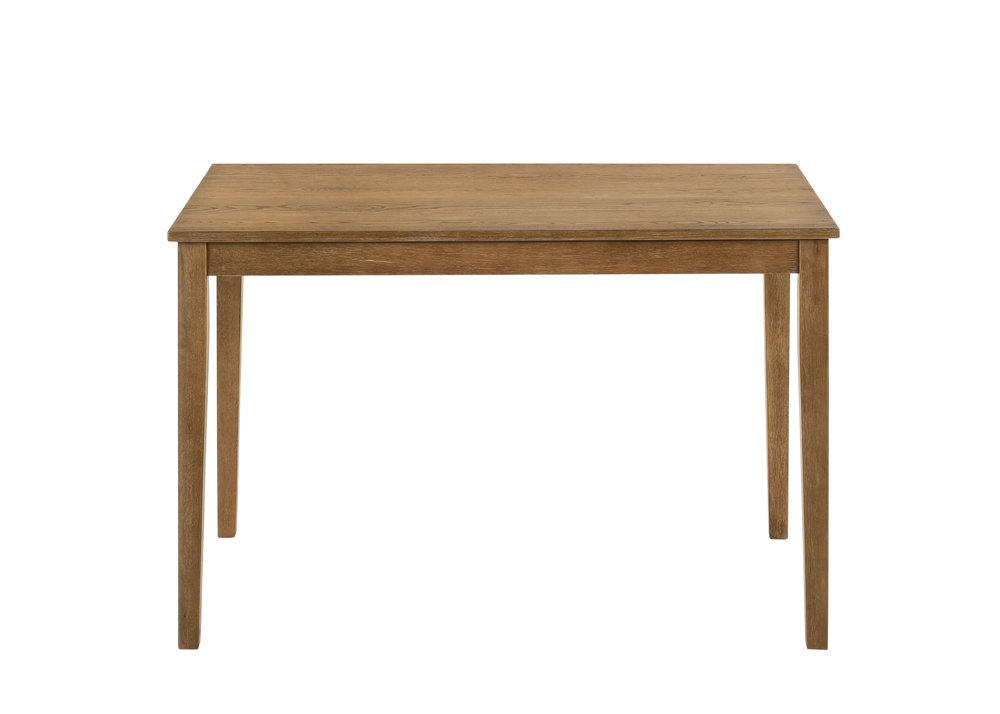 Five Piece Oak Solid Wood Dining Set with Four Chairs  Warm Home View