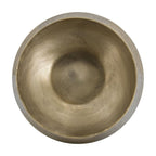 Set of Two Gold Aluminum Round Table Vases  Warm Home View