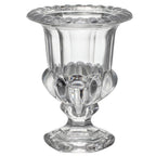 Set of Two Clear Glass Urn Table Vases  Warm Home View